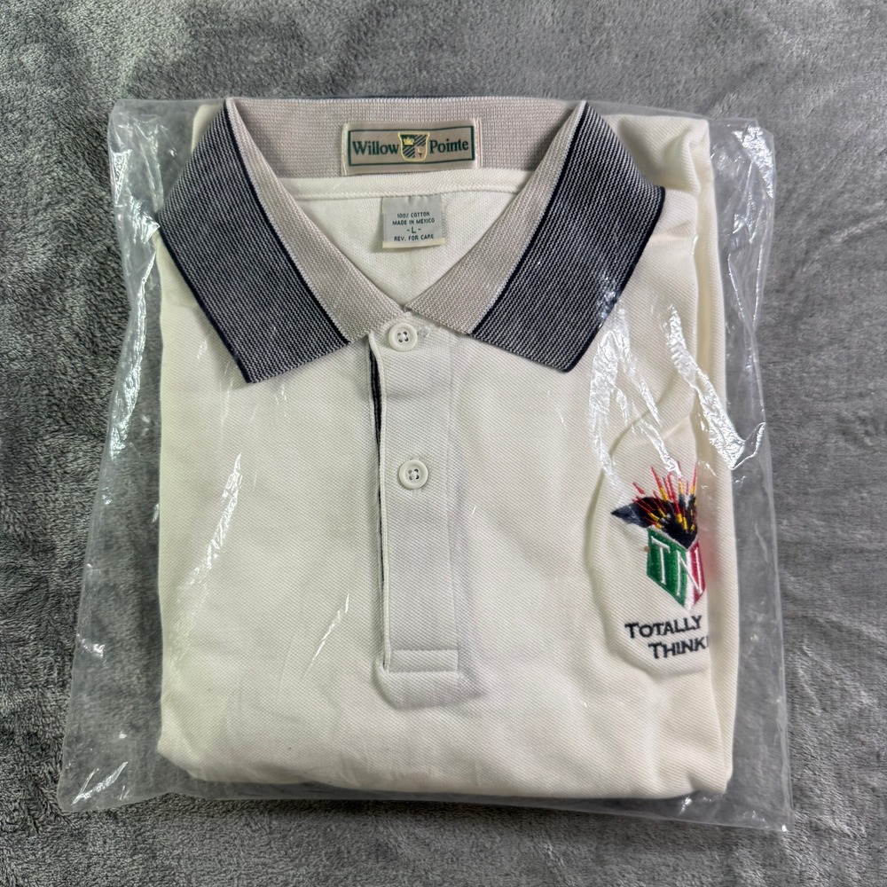 VTG Willow Pointe Golf Polo Shirt Embroidered Logo Collared Casual Mens Large